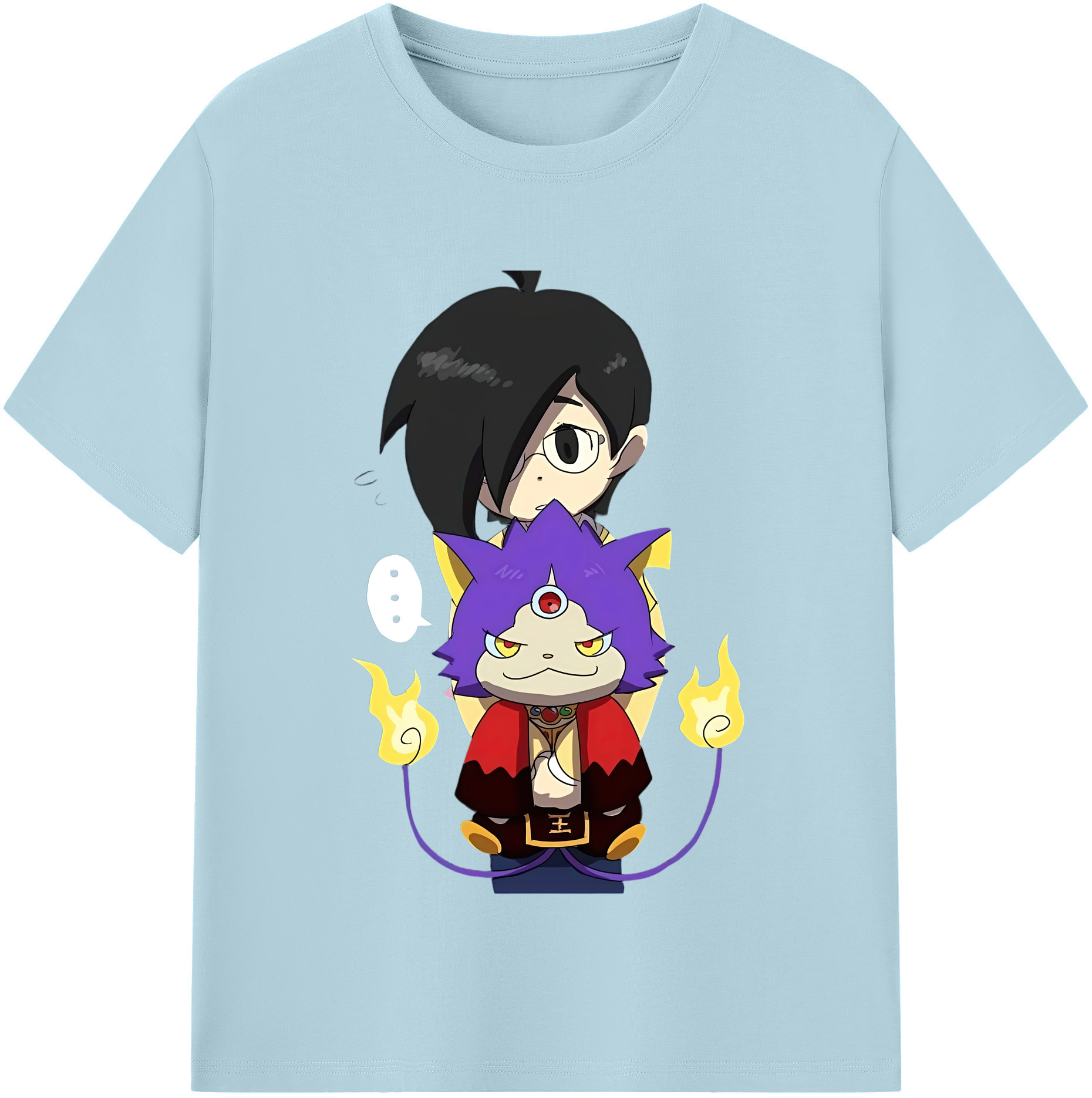 （画像用） 妖怪ウォッチ Yo-kai Watch 綿100％半袖Tシャツ（フロントプリント）